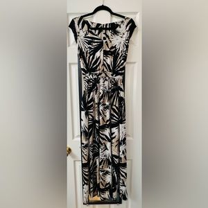 XL embroidered lace cap sleeve maxi